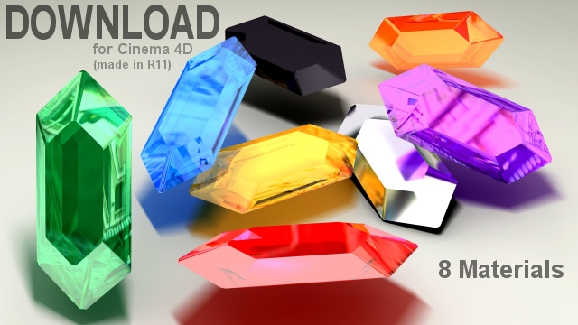 C4D Rupee Material Pack