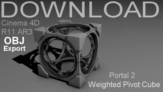 OBJ - Portal Pivot Cube Model