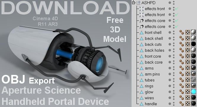 Obj Portal Gun Model By 100seedlesspenguins On Deviantart