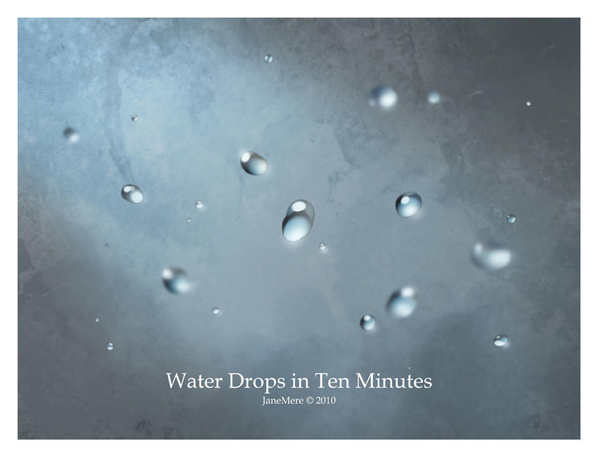 Water Drops Tutorial By Janemere On Deviantart