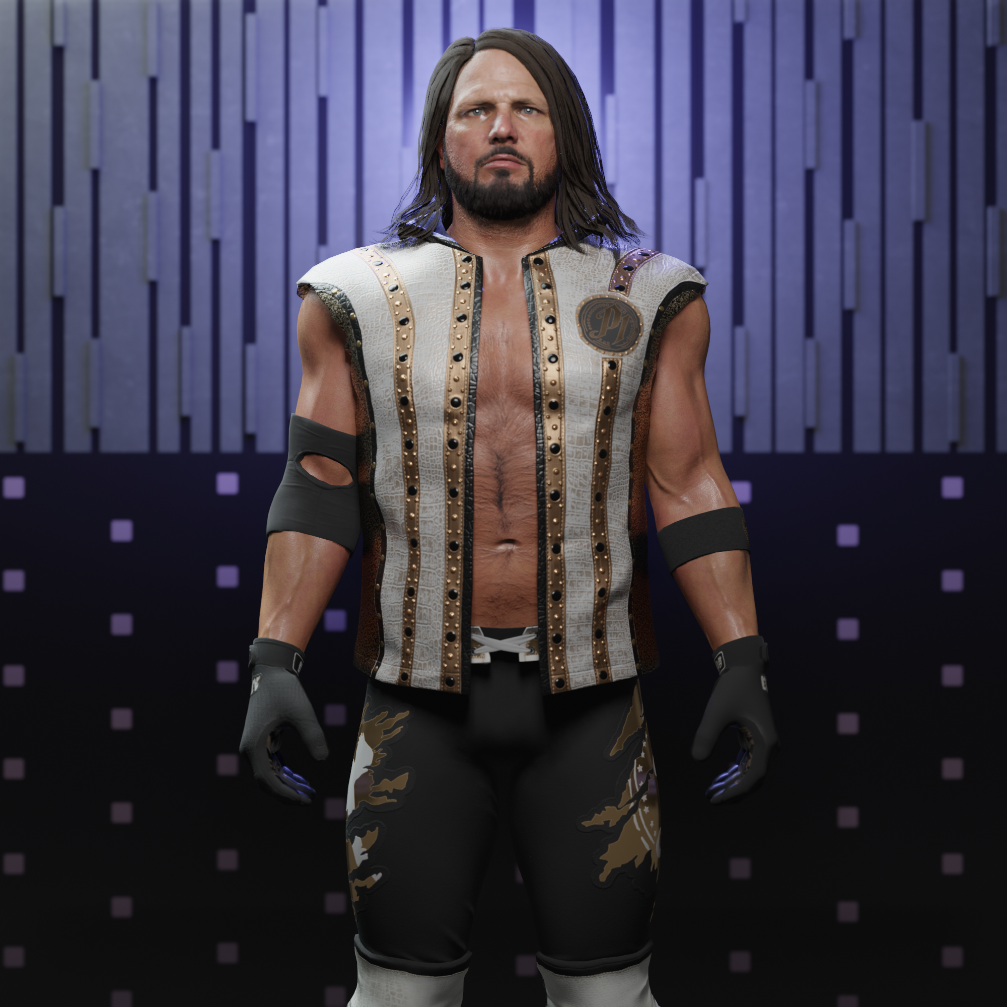 AJ Styles WWE 2K22 Custom Roster Image by MessiahMikeWWE on DeviantArt