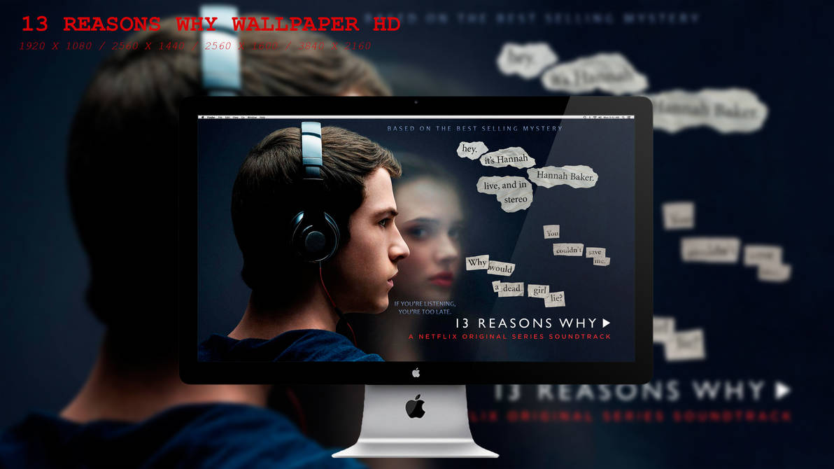Amazoncom 13 Reasons Why Poster Wall Decor Wall Art Wall Print 13 Reasons  Why Wallpaper Home Decoration  Handmade Products