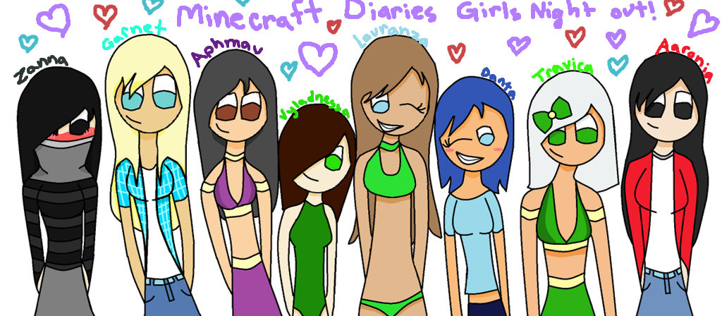 Minecraft Diaries Girls Night Out By Neenahrockets27264 On Deviantart