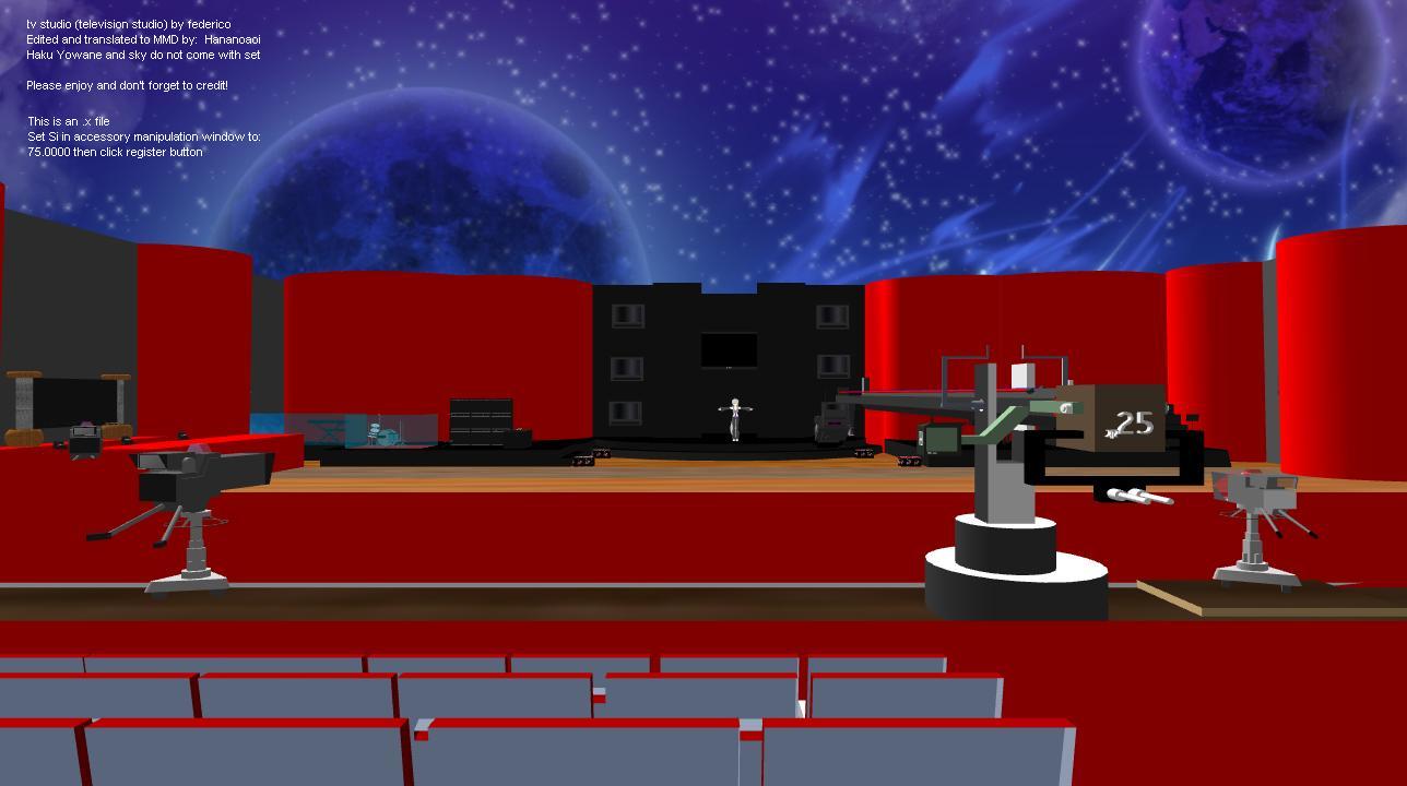 MMD federico Television Studio