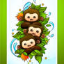 Kawaii Monkey Wallpaper Pack