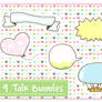 Talk Bubbles Clipart set 1