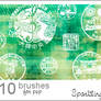 Asian Postmark Brushes