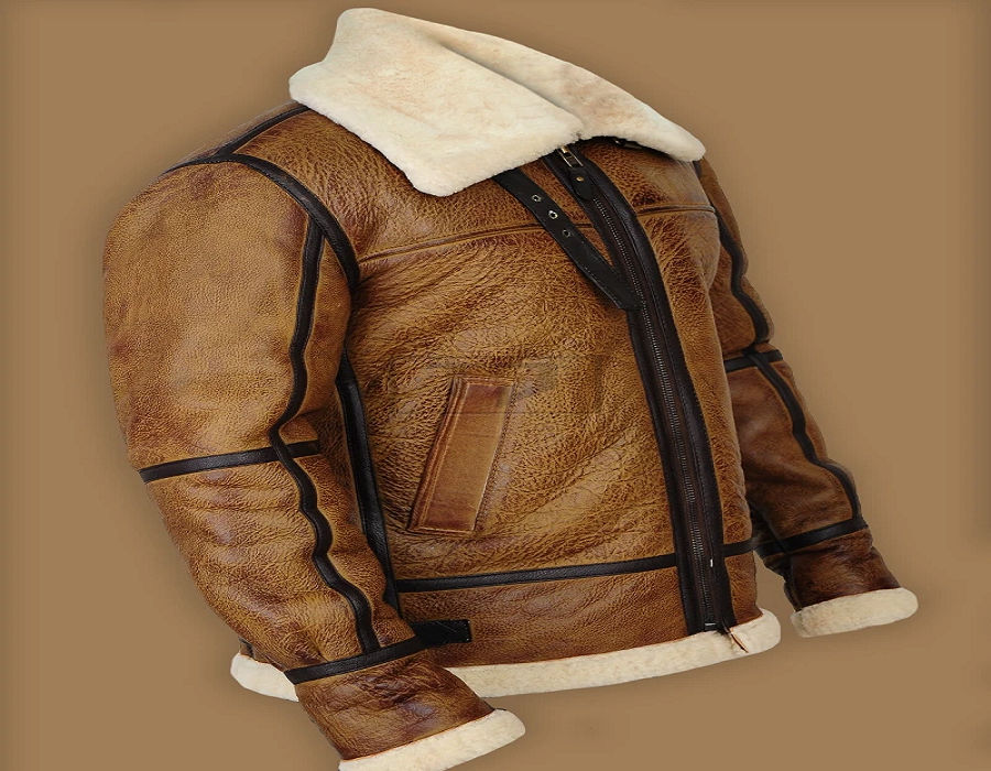 Men Brown B3 Bomber Shearling Jacket by Torsejacketoffical on DeviantArt