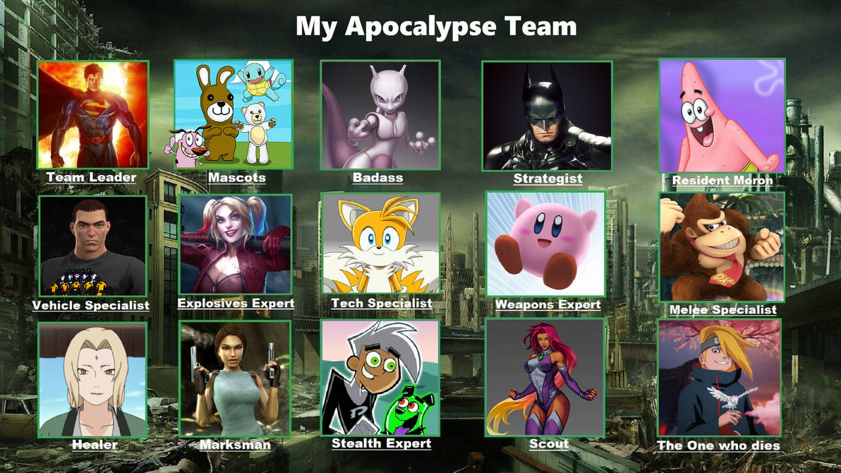 My Apocalypse Team by TheRobotPenguin1 on DeviantArt