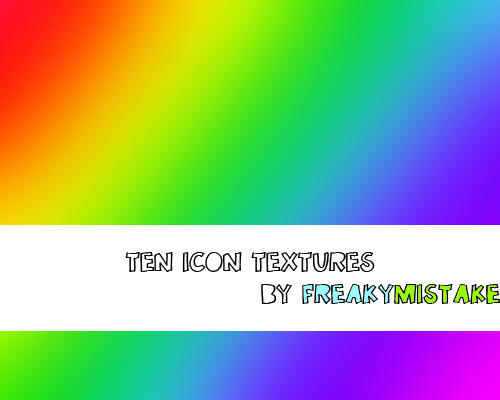 ten colorful icon textures by freakyMiSTAKE on DeviantArt