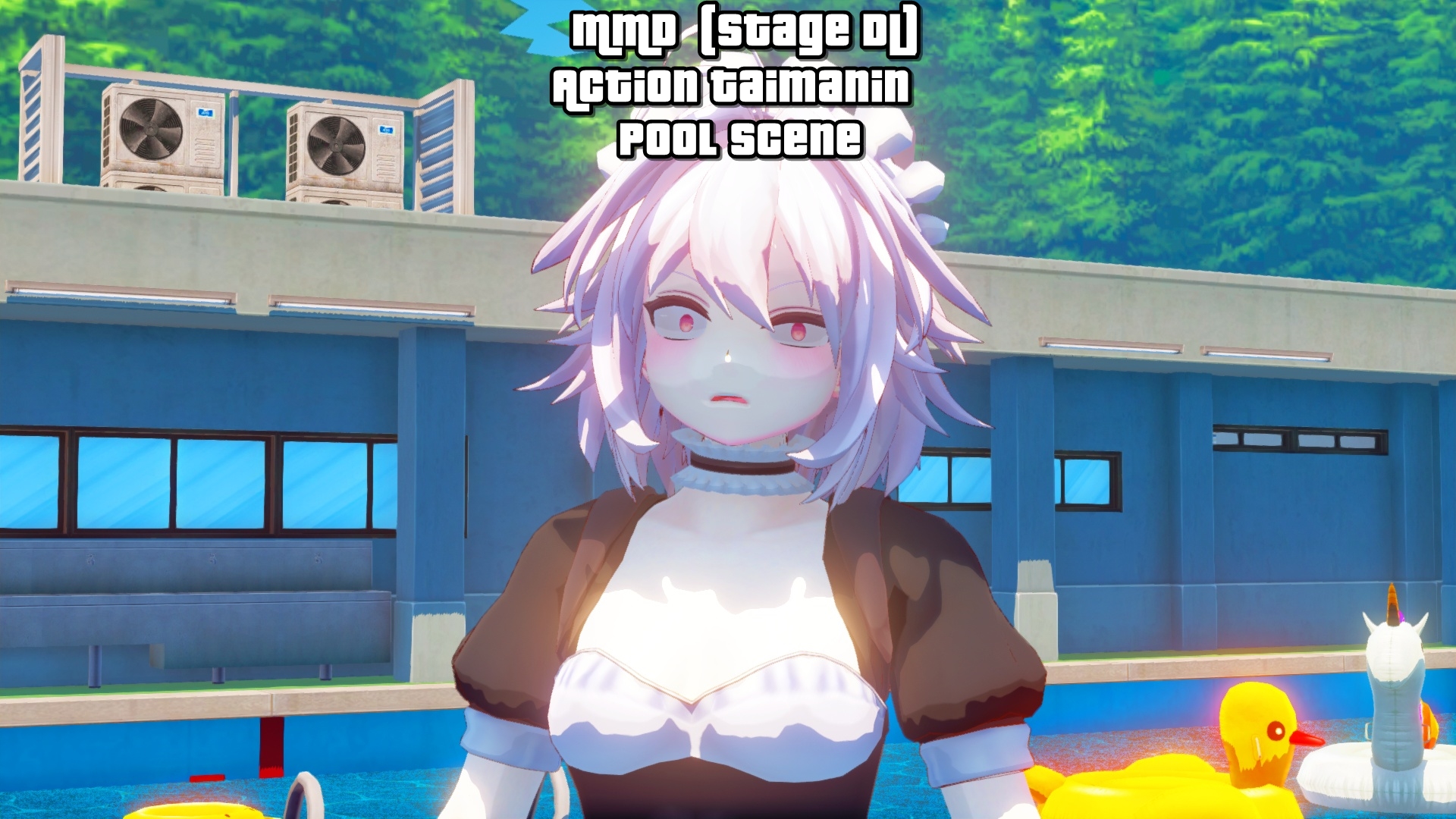MMD (Stage DL) Action Taimanin Pool Scene by Mist-To-Zero on DeviantArt