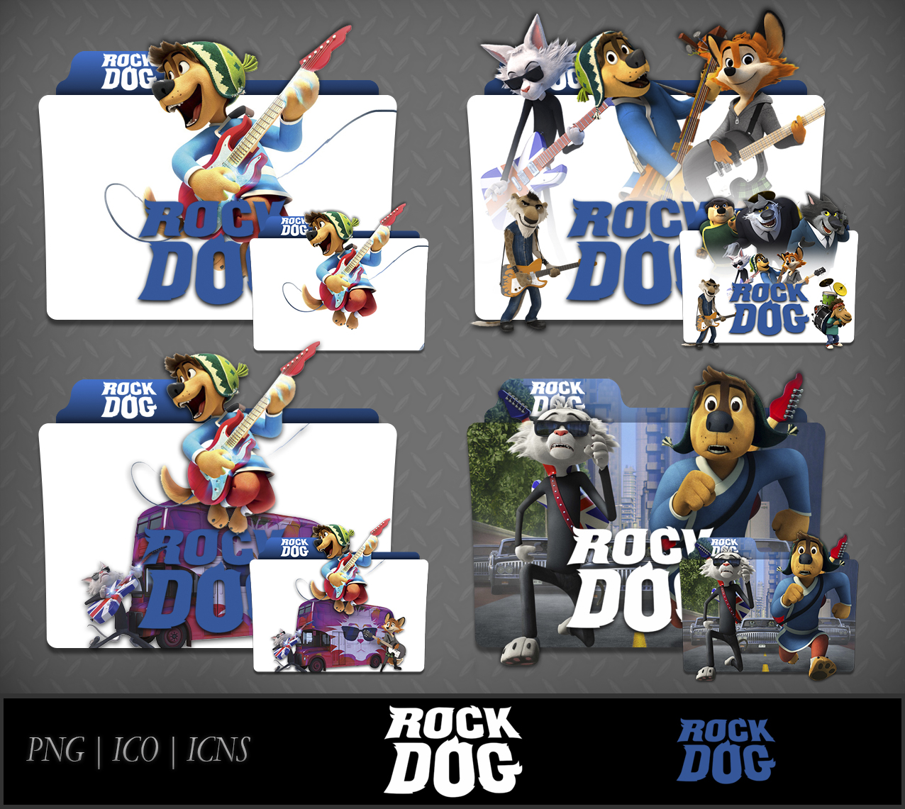 Rock Dog 2016 Movie Folder Icon Pack By Dhrisj On Deviantart