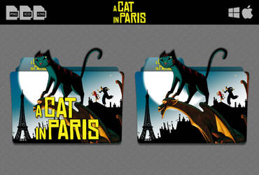 A Cat in Paris (2010) Movie Folder Icon