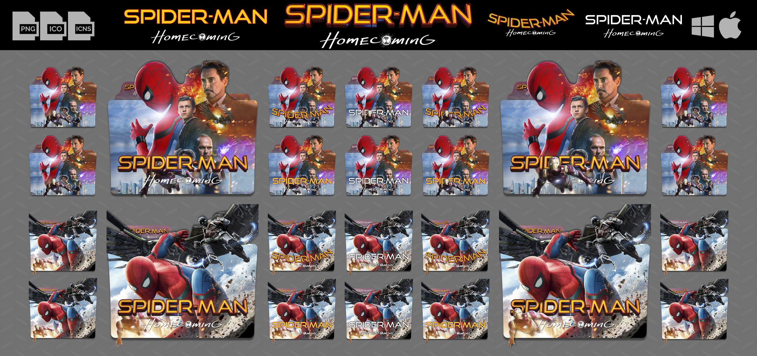 Spider-Man Homecoming (2017) Folder Icon Pack v2