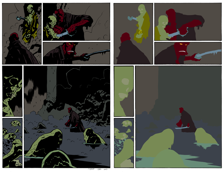 Hellboy The Island Page 15 flats