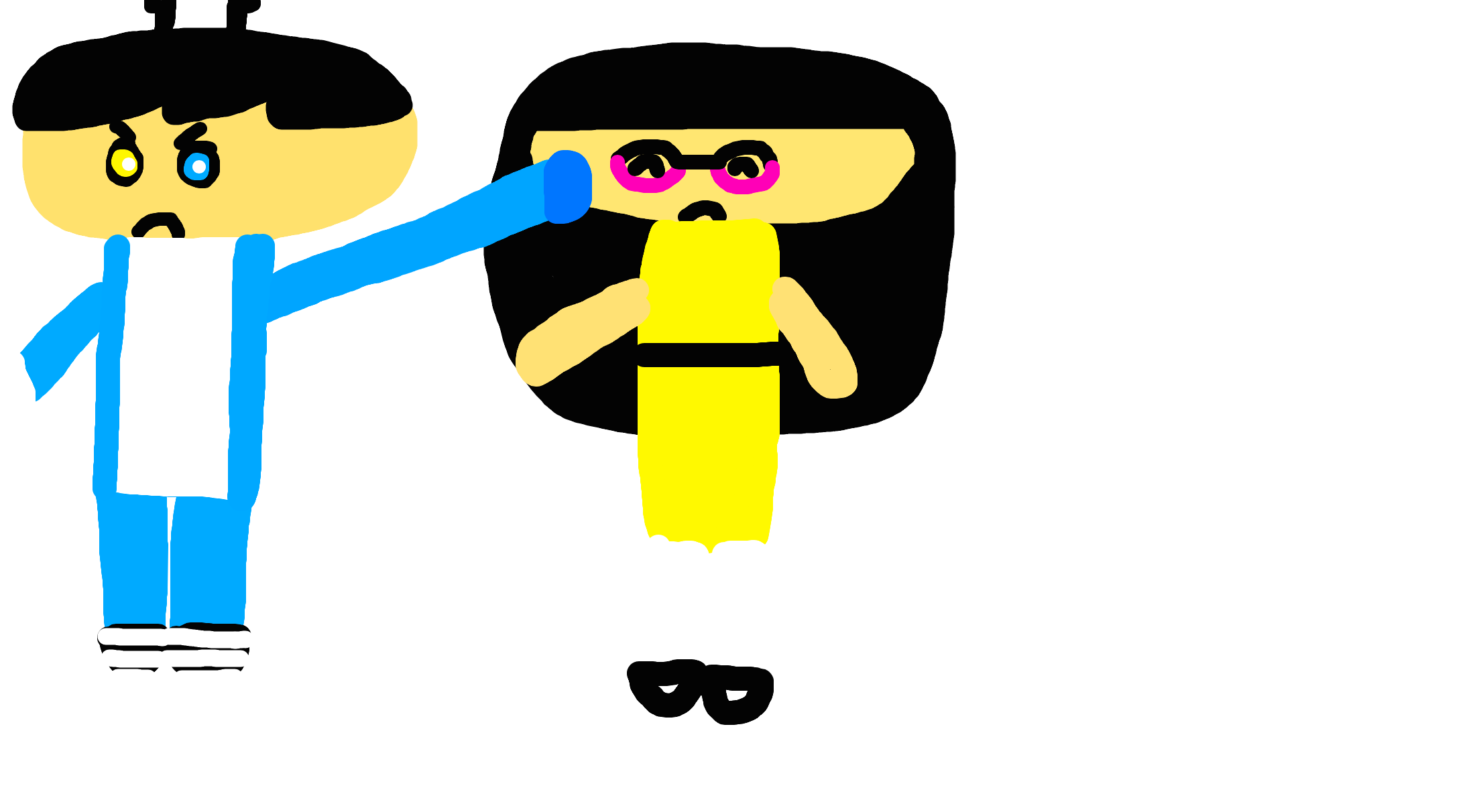 Roblox Drawing of a Noob Again by LaceyPowerPuffGirl on DeviantArt