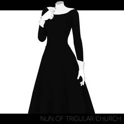 [MMD] Trigular Nun Dress [Download Stuff]