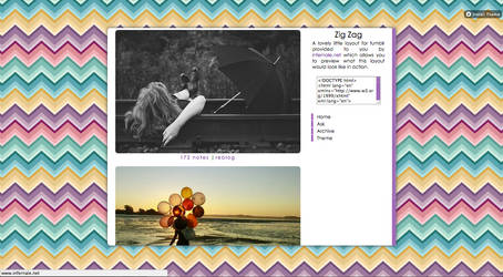 Zig Zag - Tumblr Theme - infernale.net