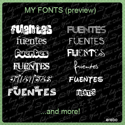My Fonts Pack by KrisPS on DeviantArt