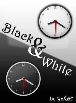 Black and White Elegant Clock