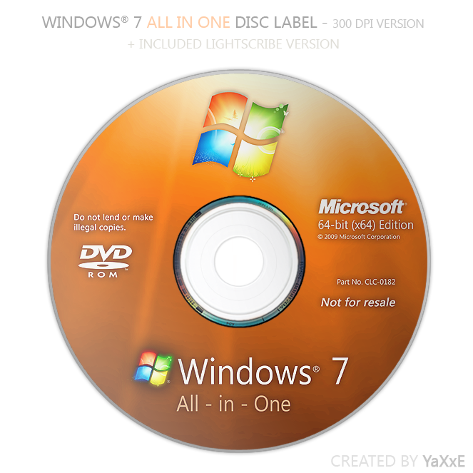 HOLO DVD Windows 7 Pro 64 bit versione completa OEM con fattura IVA de 