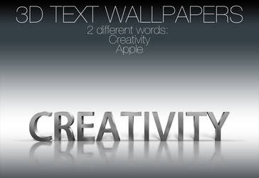 3D Text Wallpapers 2 Versions