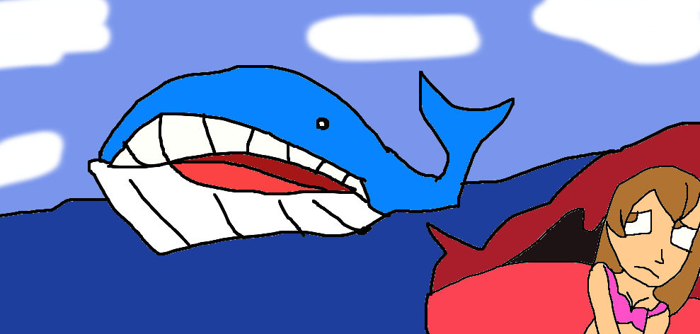 Del in the Wailord's Mouth (Vore) by lileehilee on DeviantArt