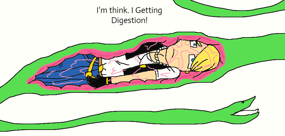 Android 18 Inside the Snake (Vore) by lileehilee on DeviantArt