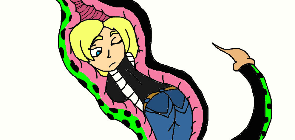 Imperfect Cell Absorbs Android 18 by lileehilee on DeviantArt