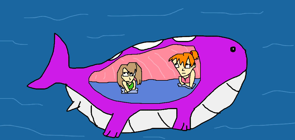 Misty and May Inside the Shiny Wailord by lileehilee on DeviantArt