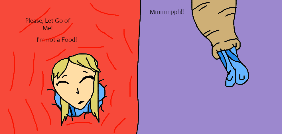 Cell Absorbs Samus - Part 2 by lileehilee on DeviantArt