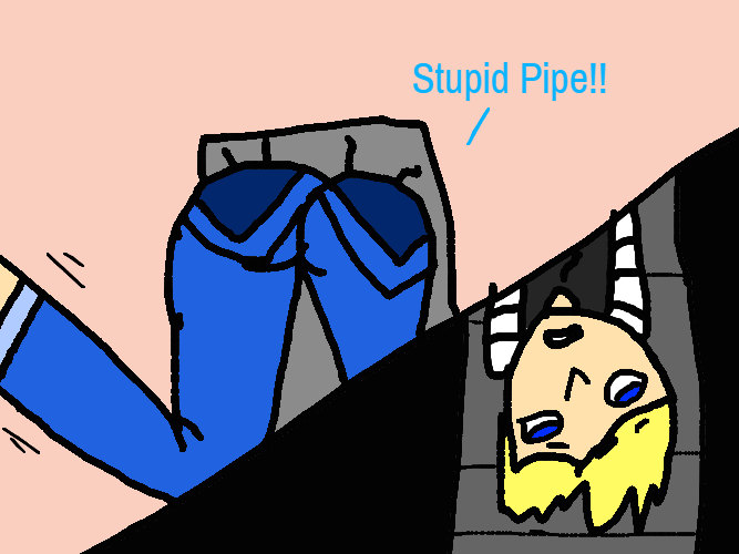 Android 18 Gets Stuck by a Pipe Sewer by lileehilee on DeviantArt