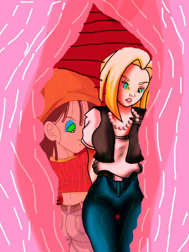 Android 18 and Pan Inside the Kaa's Stomach by lileehilee on DeviantArt
