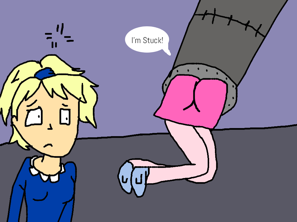 Dw Stuck in the Pipe by lileehilee on DeviantArt