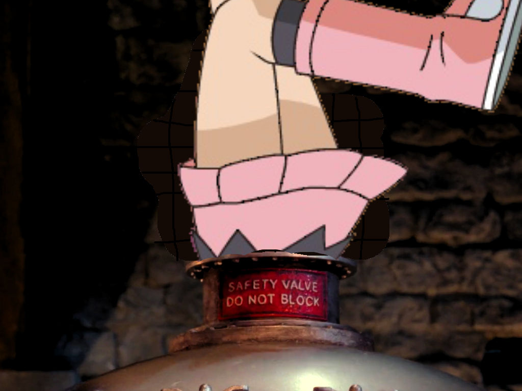 Dawn Gets Stuck in the Safety Valve by lileehilee on DeviantArt