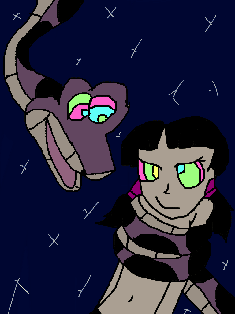 Videl and Kaa: Coiled Tight Magical