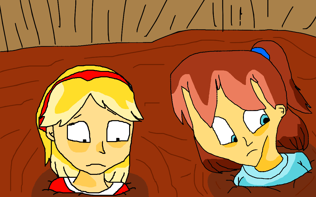 Jenny and Robyn In the Quicksand by lileehilee on DeviantArt