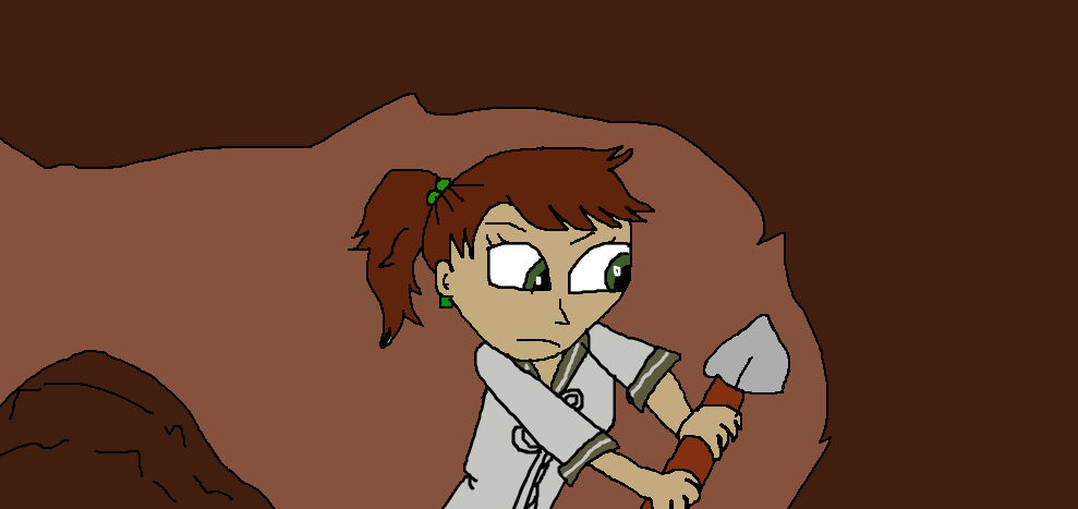 Makoto Digging in the Hole by lileehilee on DeviantArt