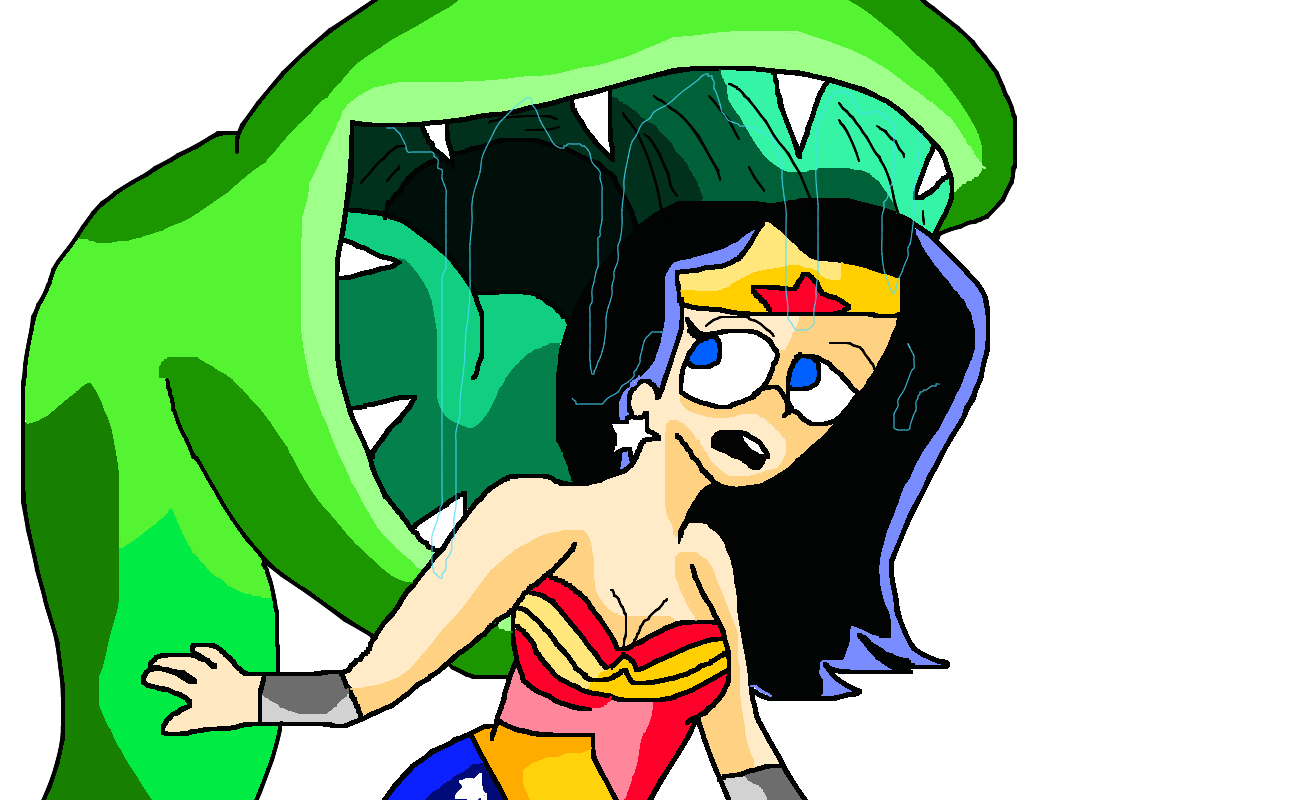 Wonder Woman and the Plant by lileehilee on DeviantArt