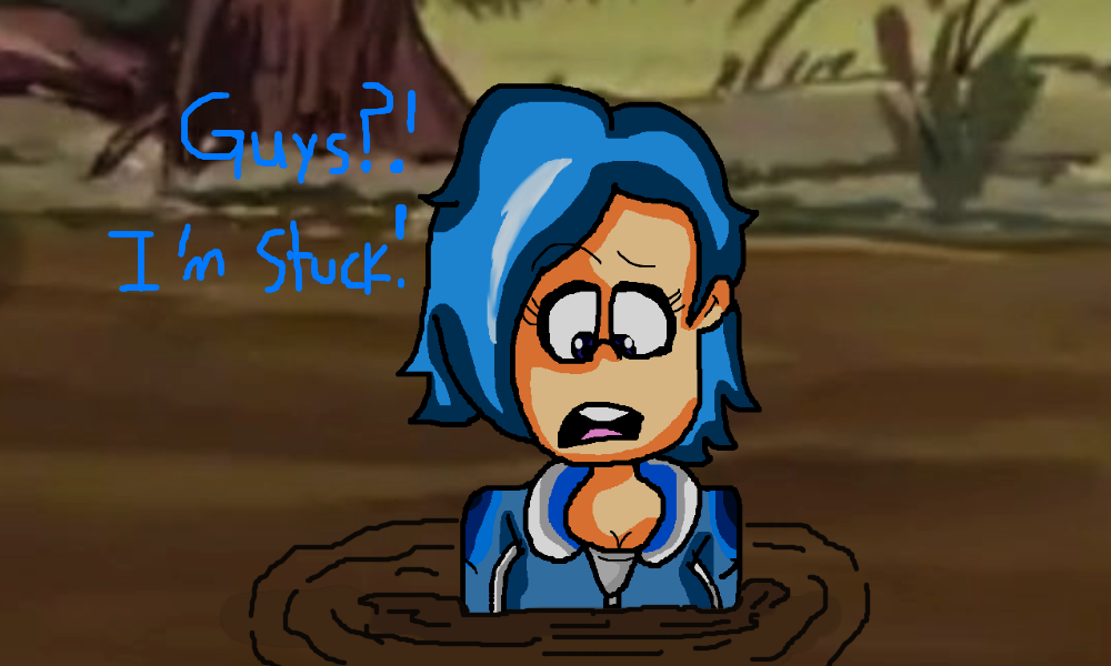 Tari gets stuck in the Quicksand by lileehilee on DeviantArt