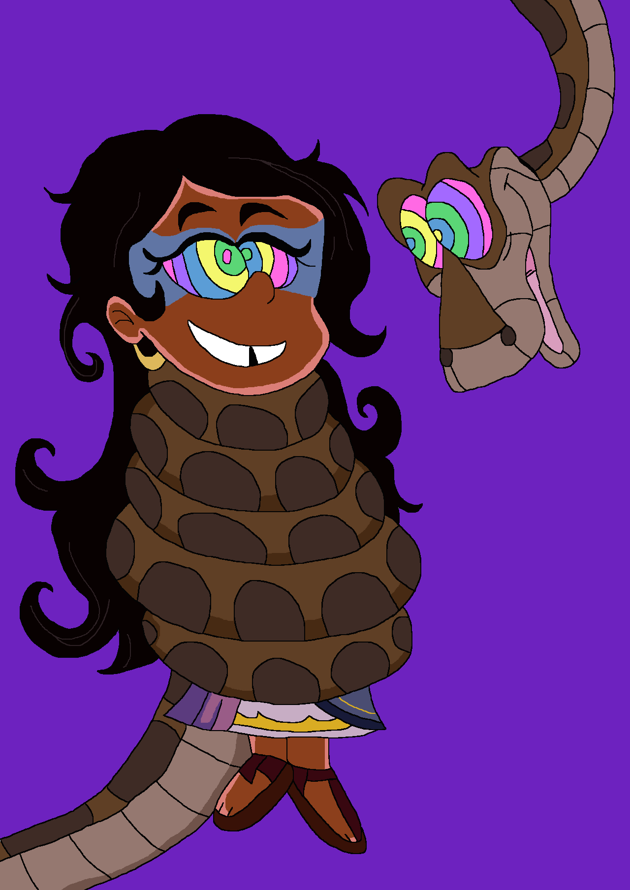 Punguari and Kaa by lileehilee on DeviantArt