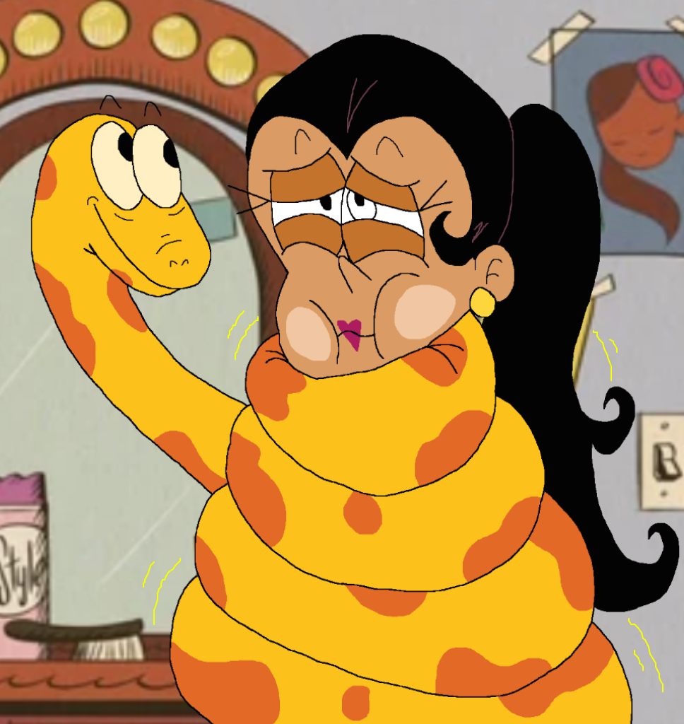 Carlota Squeezed by Keith Snake by lileehilee on DeviantArt