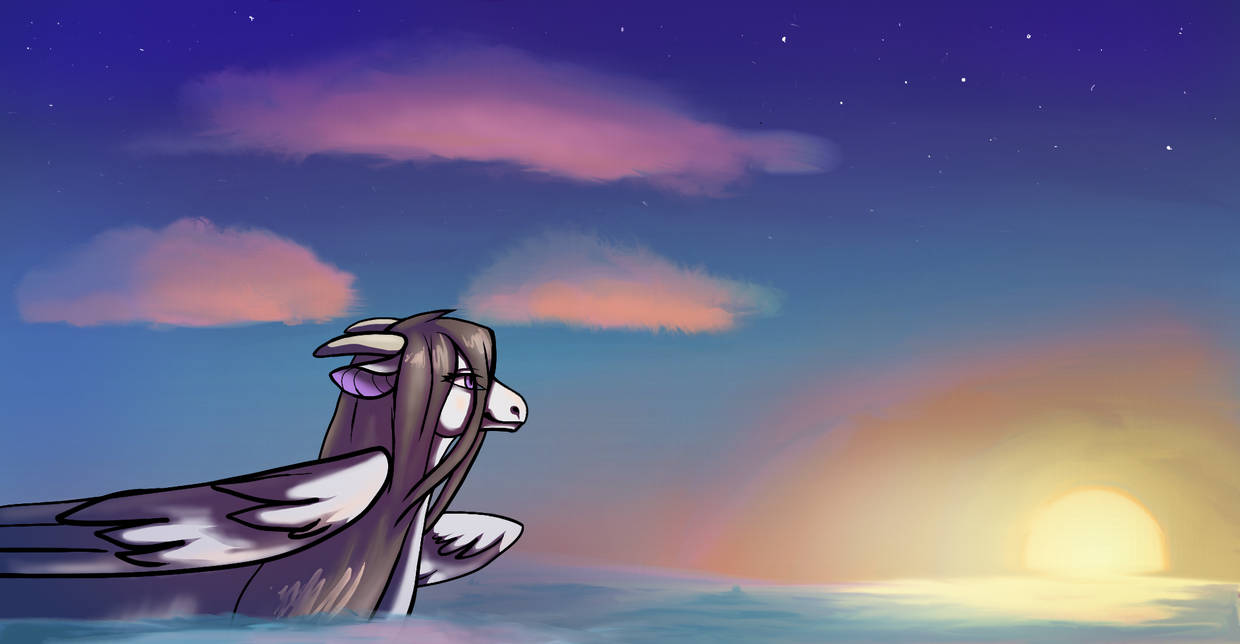 Amethystia and the Sunset by InfiniteFantasy127 on DeviantArt