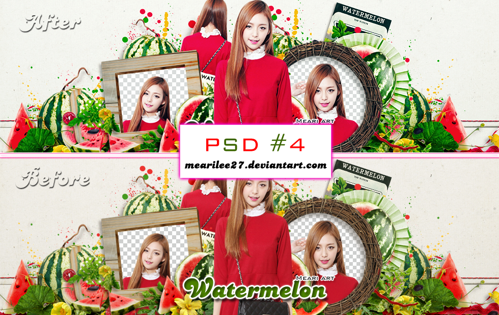 PSD #4 : Red and Green