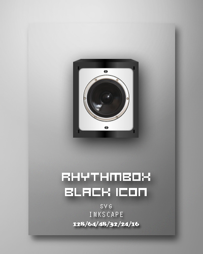 Rhythmbox Black Icon