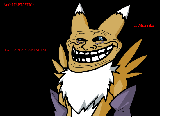 renamons troll face no lines