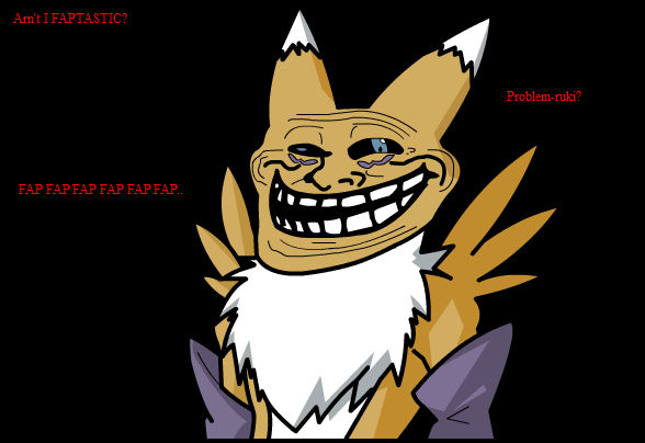 Renamons Troll Face No Lines By Renamonsrevenge On Deviantart
