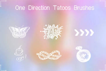 +One Direction Tatoos Brushes