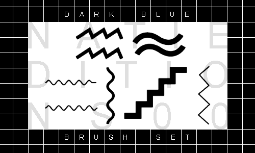 + DARK BLUE |Brush Set||6|
