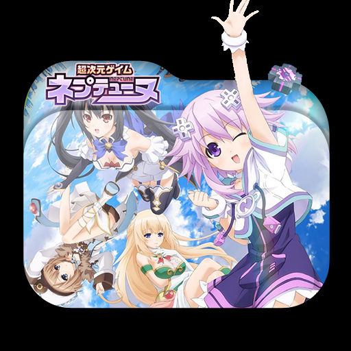 Wallpaper Choujigen Game Neptune The Animation Folder Icon By Ohhaiguys On For iPhone